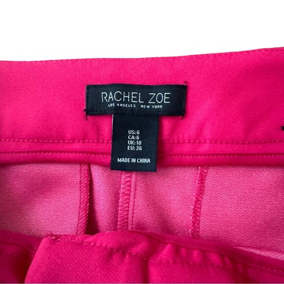 Rachael Zoe High Waist Tapered Leg Trouser Pants Pink Size 6 - Picture 4 of 5